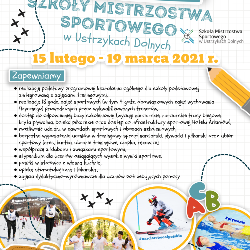 Nabór do Szkoły Mistrzostwa Sportowego w Ustrzykach Dolnych