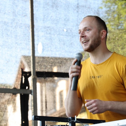 Magik Markus i Dj Elektra na ustrzyckim Rynku