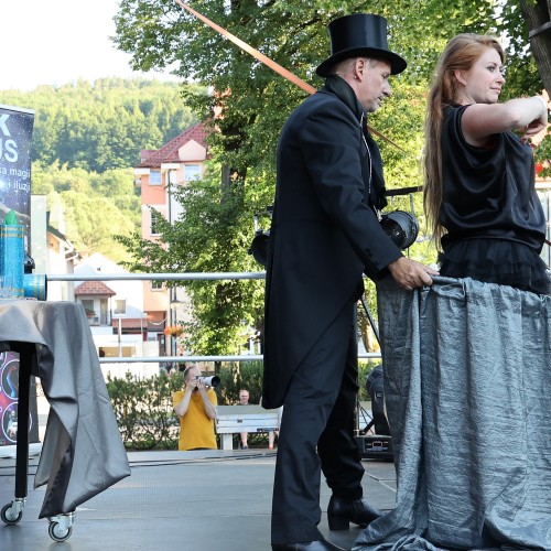Magik Markus i Dj Elektra na ustrzyckim Rynku