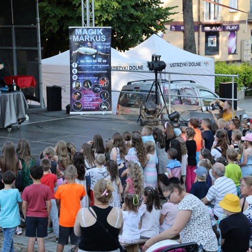 Magik Markus i Dj Elektra na ustrzyckim Rynku