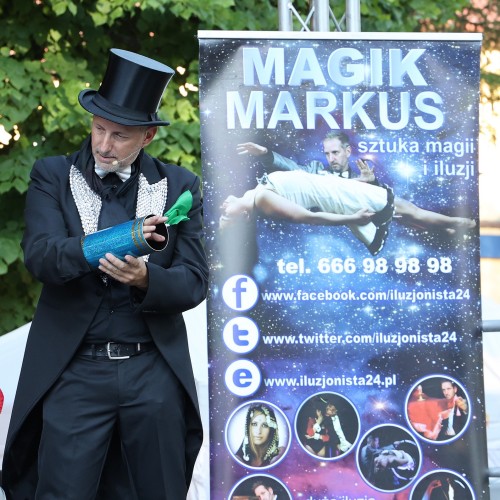 Magik Markus i Dj Elektra na ustrzyckim Rynku