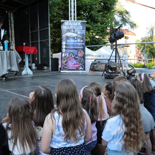Magik Markus i Dj Elektra na ustrzyckim Rynku