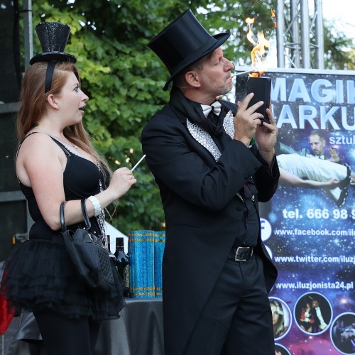 Magik Markus i Dj Elektra na ustrzyckim Rynku