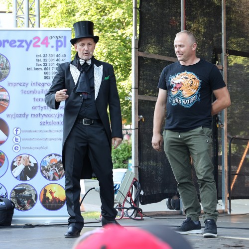 Magik Markus i Dj Elektra na ustrzyckim Rynku