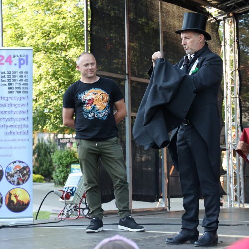 Magik Markus i Dj Elektra na ustrzyckim Rynku