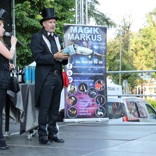 Magik Markus i Dj Elektra na ustrzyckim Rynku