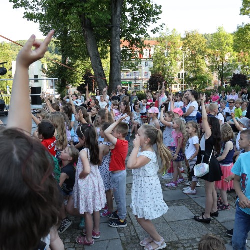 Magik Markus i Dj Elektra na ustrzyckim Rynku