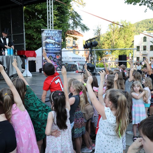 Magik Markus i Dj Elektra na ustrzyckim Rynku