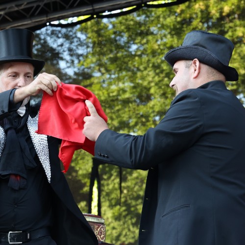 Magik Markus i Dj Elektra na ustrzyckim Rynku