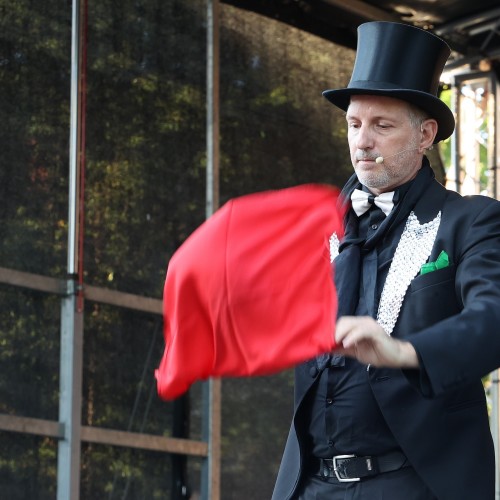 Magik Markus i Dj Elektra na ustrzyckim Rynku