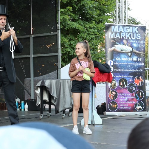 Magik Markus i Dj Elektra na ustrzyckim Rynku