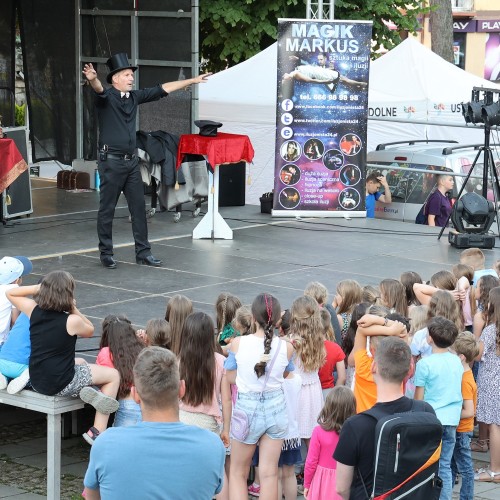 Magik Markus i Dj Elektra na ustrzyckim Rynku