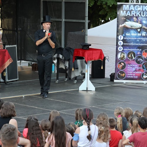 Magik Markus i Dj Elektra na ustrzyckim Rynku
