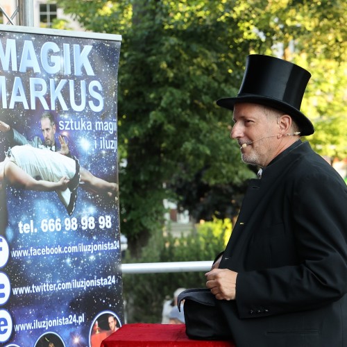 Magik Markus i Dj Elektra na ustrzyckim Rynku