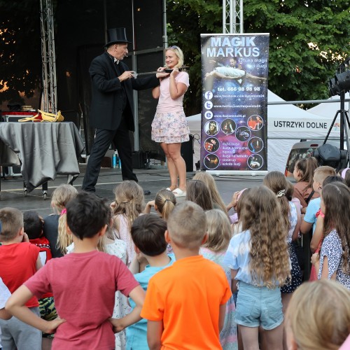 Magik Markus i Dj Elektra na ustrzyckim Rynku