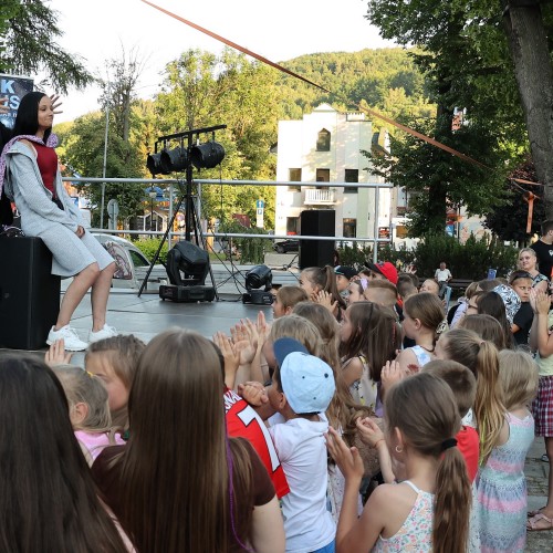 Magik Markus i Dj Elektra na ustrzyckim Rynku