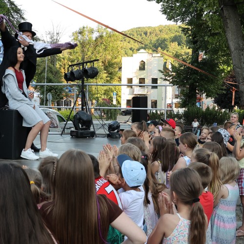Magik Markus i Dj Elektra na ustrzyckim Rynku