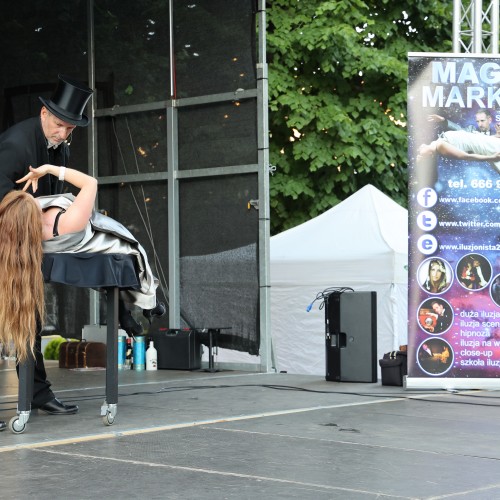 Magik Markus i Dj Elektra na ustrzyckim Rynku