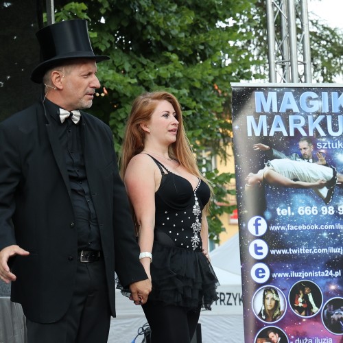 Magik Markus i Dj Elektra na ustrzyckim Rynku