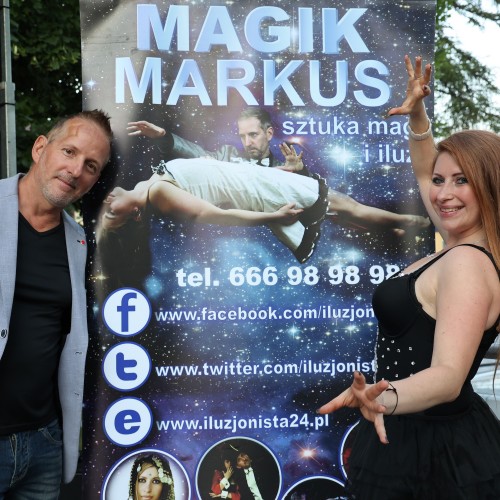 Magik Markus i Dj Elektra na ustrzyckim Rynku