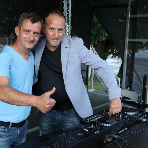 Magik Markus i Dj Elektra na ustrzyckim Rynku