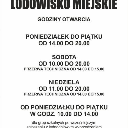 Lodowisko miejskie otwarte!
