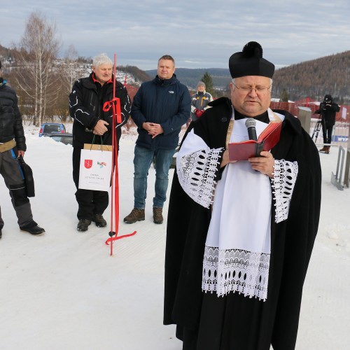 Otwarcie kolei linowej na górze Gromadzyń