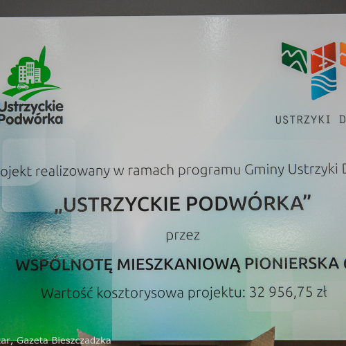 Ustrzyckie Podwórka- podpisanie umów